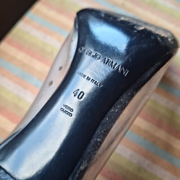 Giorgio Armani leather heels - Picture 4 of 7